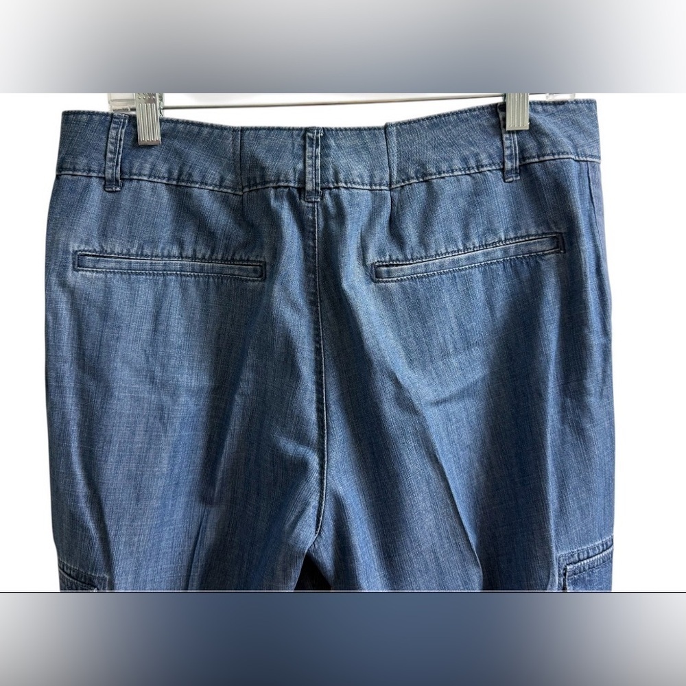 TOMMY HILFIGER WOMEN’S CHELSEA CARGO JEANS BLUE. SIZE: 12 CASUAL - Picture 11 of 15